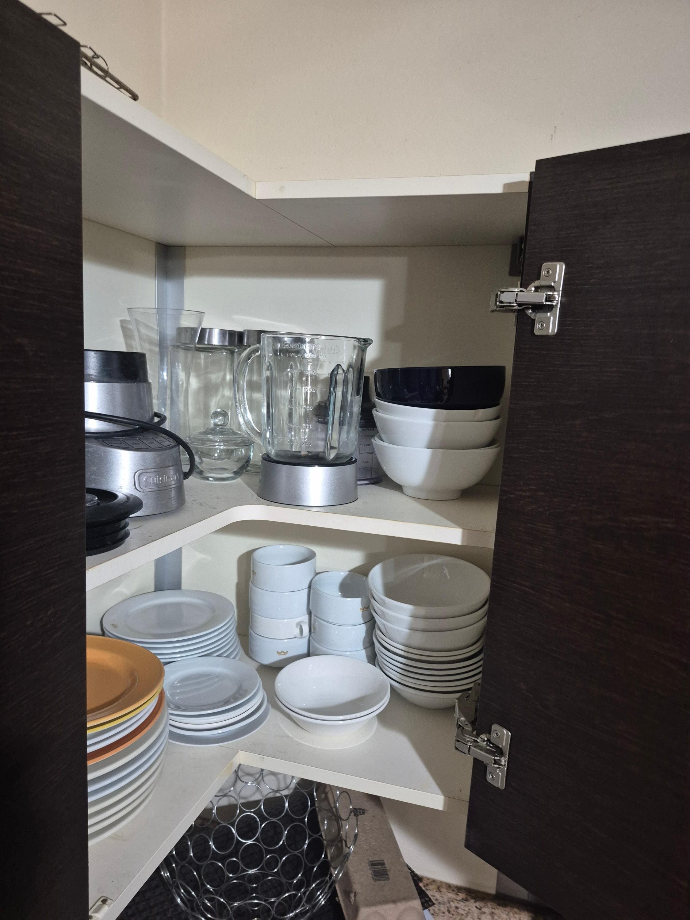 Nice variety of plates and bowls.