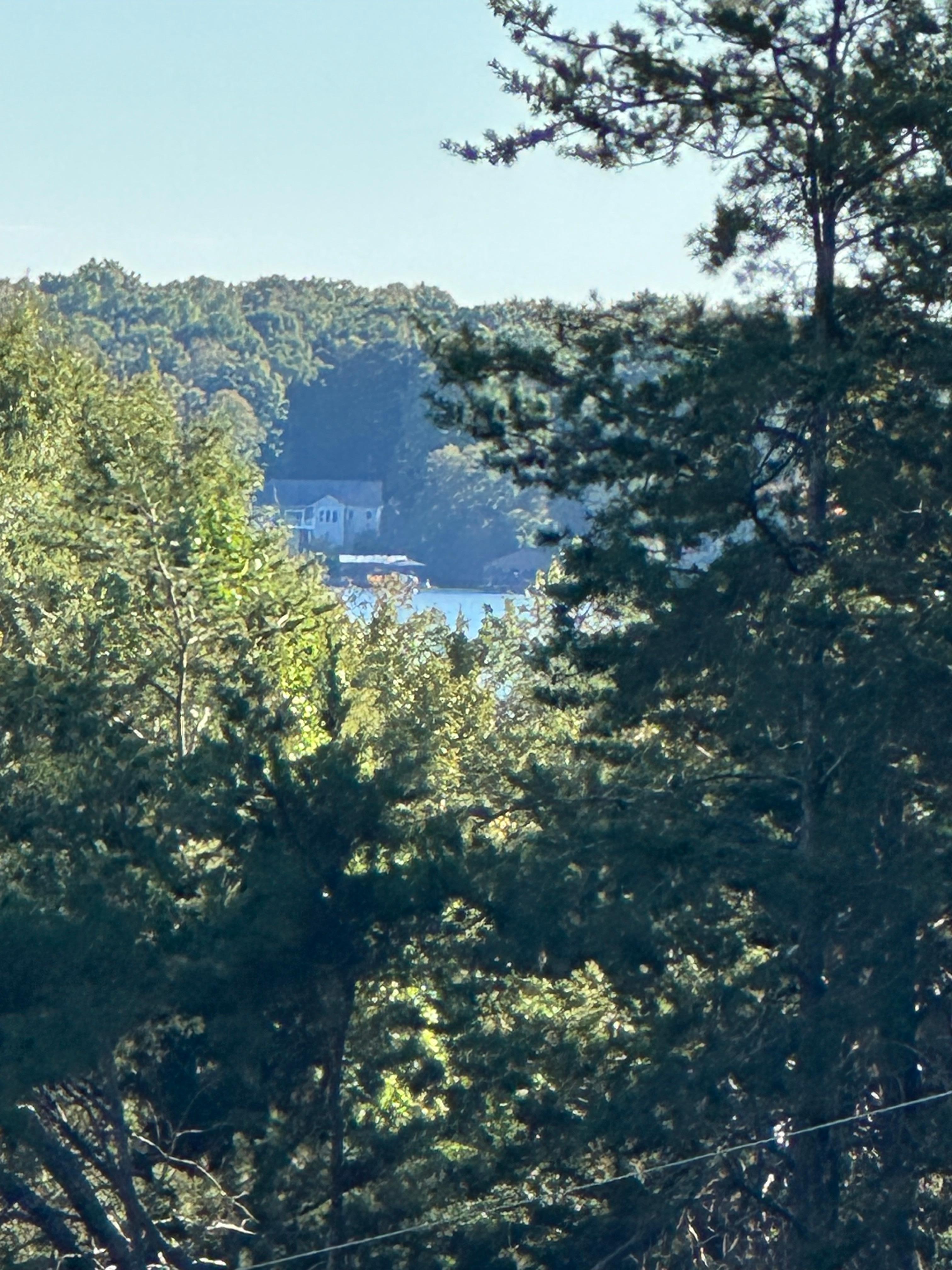 Can see lake in distance