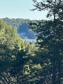 Can see lake in distance