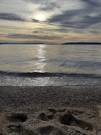 20 meter til stranden.