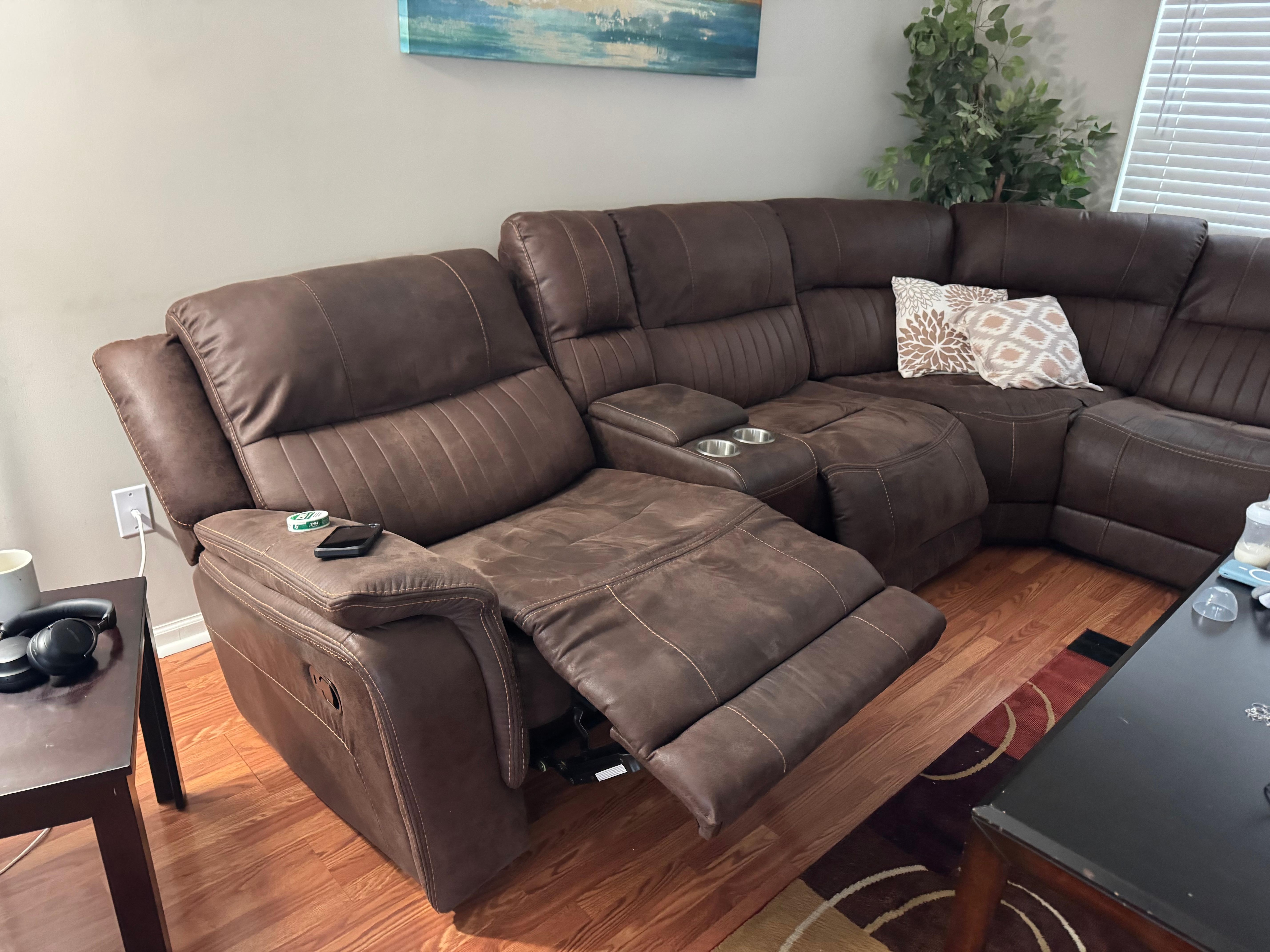 Furniture is partially broken