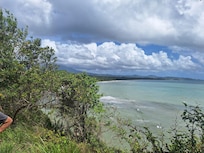 View of the beach at the Nature Reserve