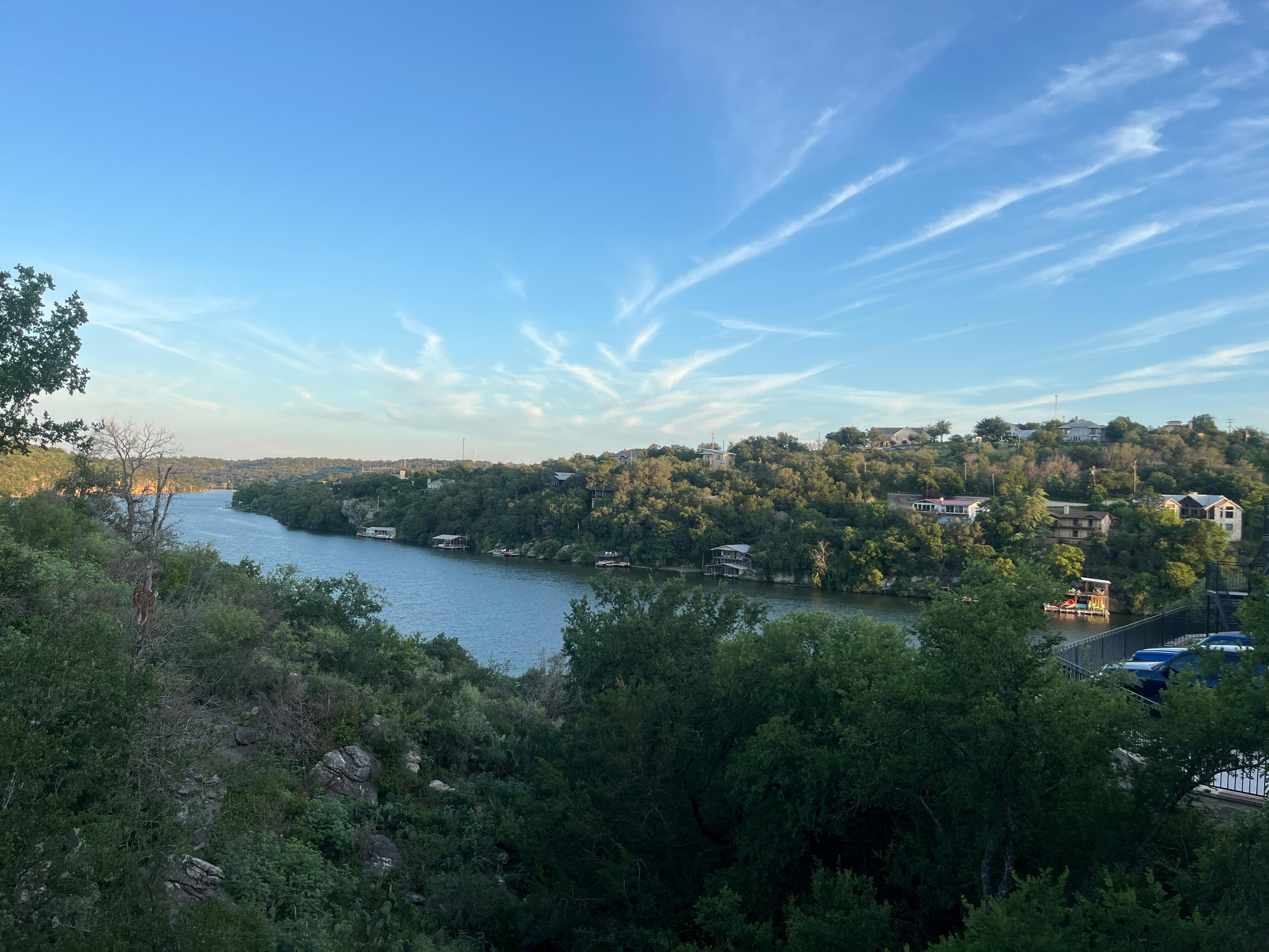 The view from the Whiskey River patio