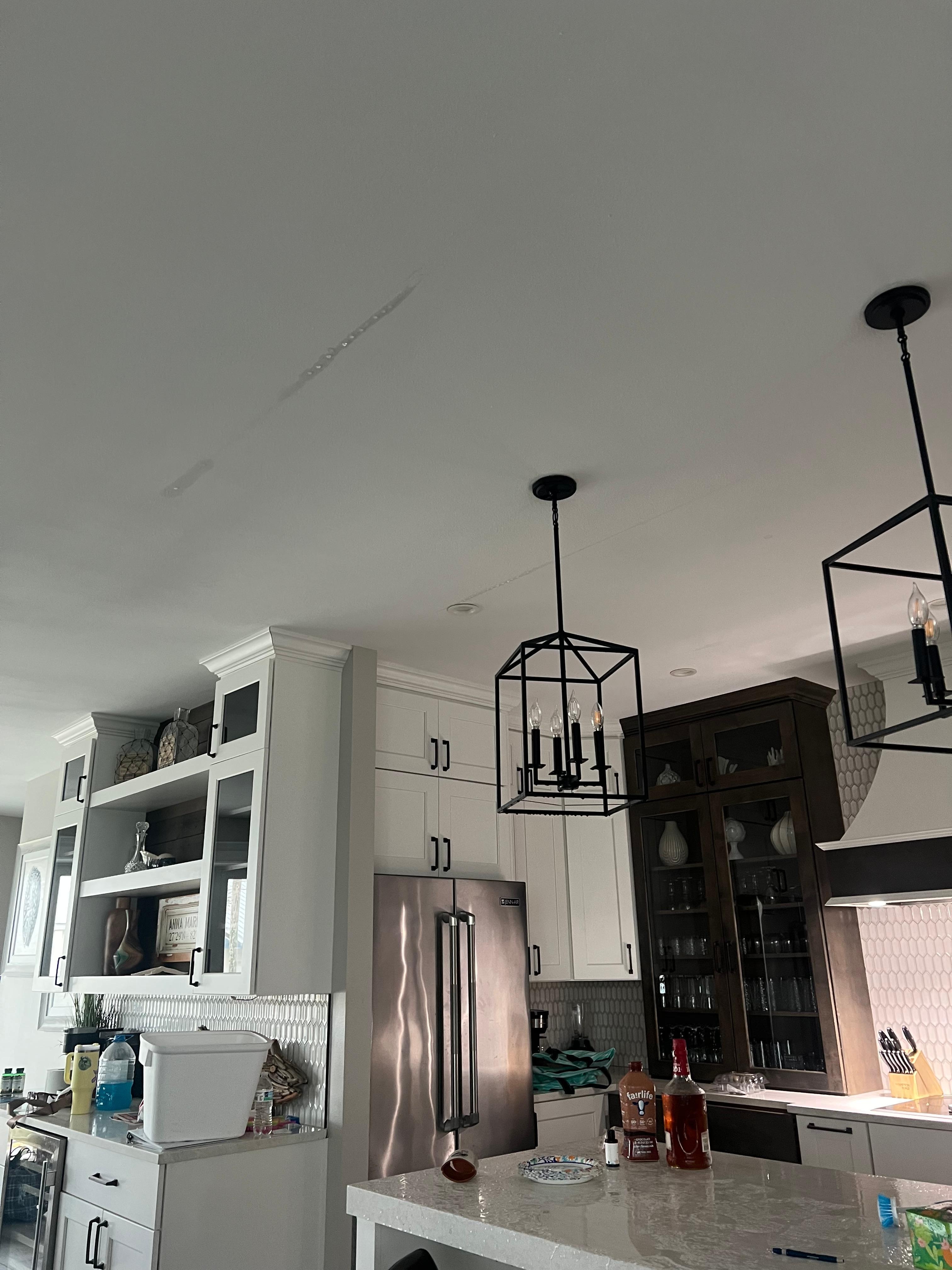 The ceiling where the leak is!