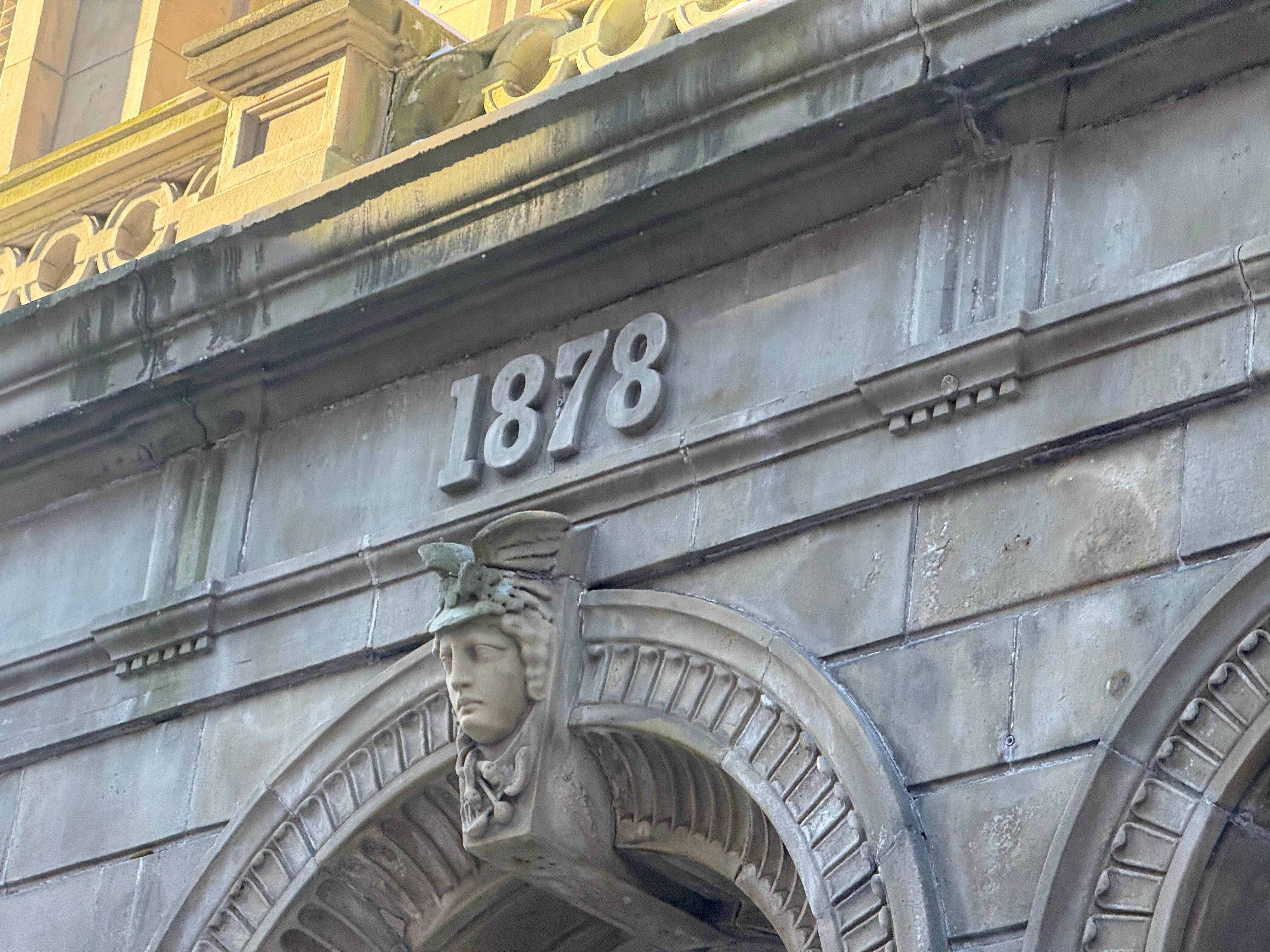 Year the building was repaired after the fire