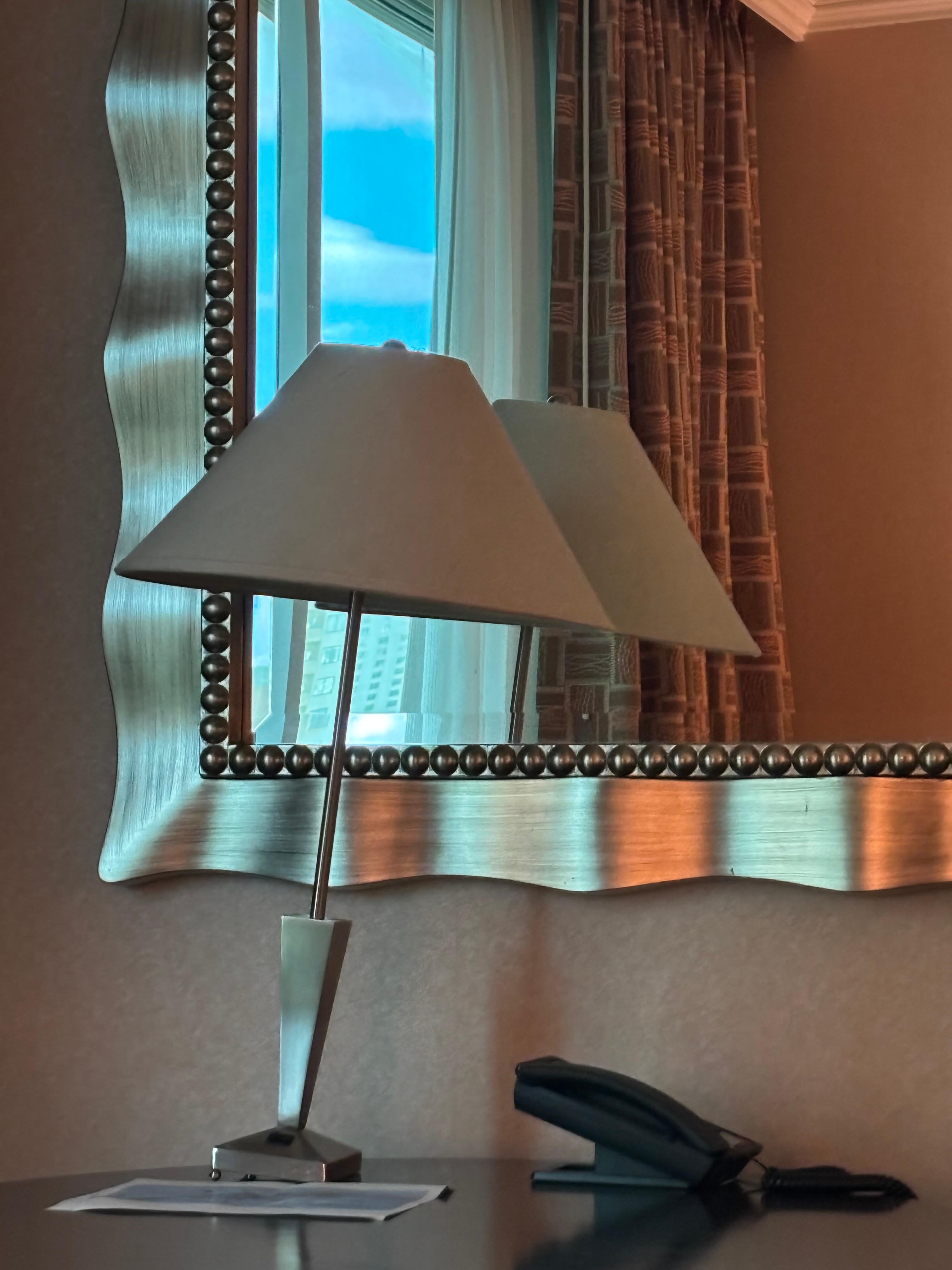 Broken shade and lamp base