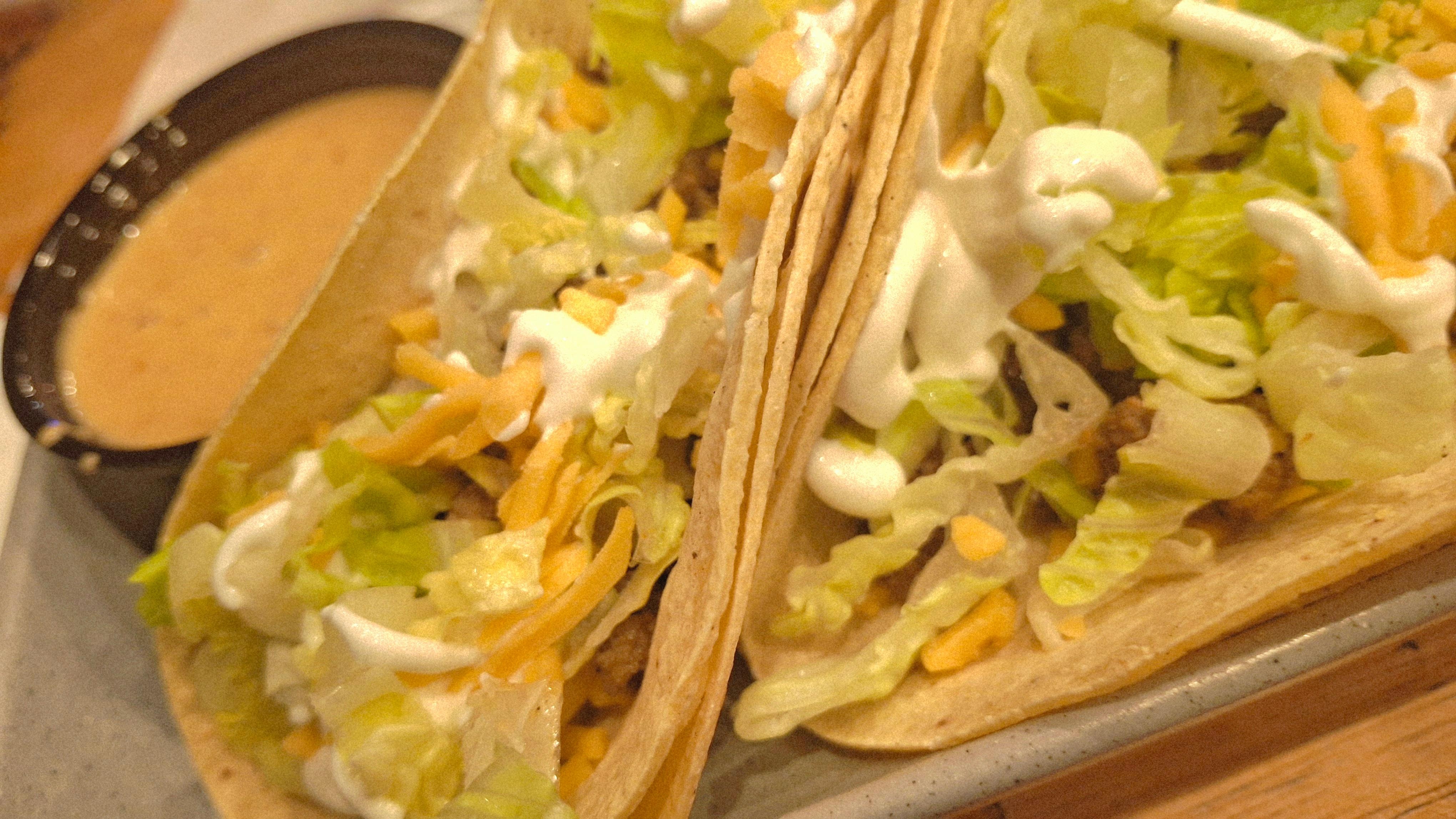 Gluten-free tacos at The Joe in Fairmont 