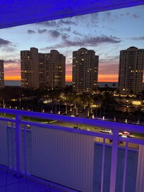 Night view from our floor looking at Sand Key Beach
