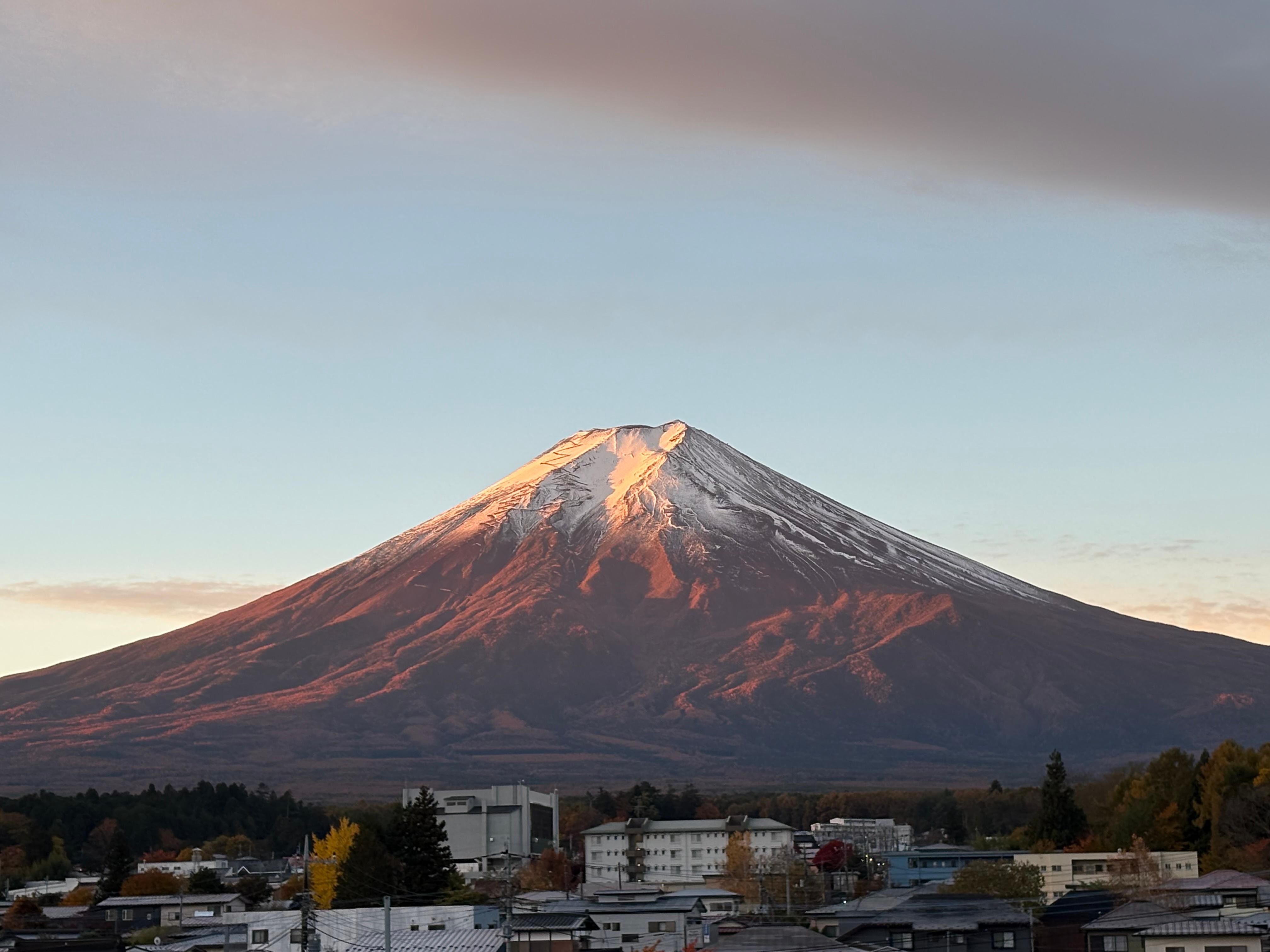 Sunrise view from rooftop 