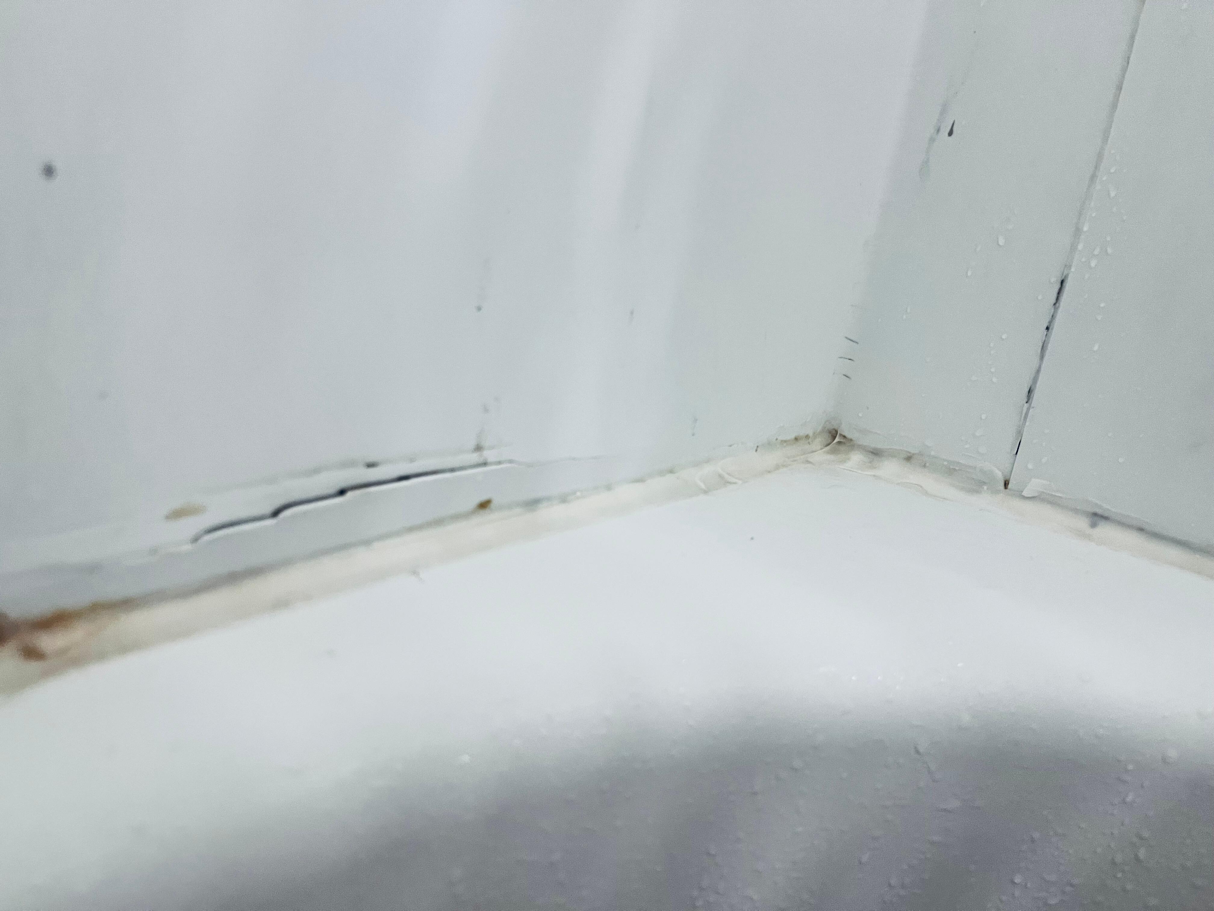 Mold and broken tub area
