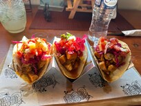 Hula Bar chicken tacos