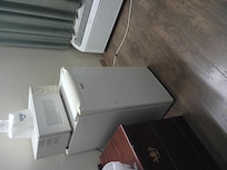 Room was extremely hot, refrigerator had rust spots on it, appliance's where outdated