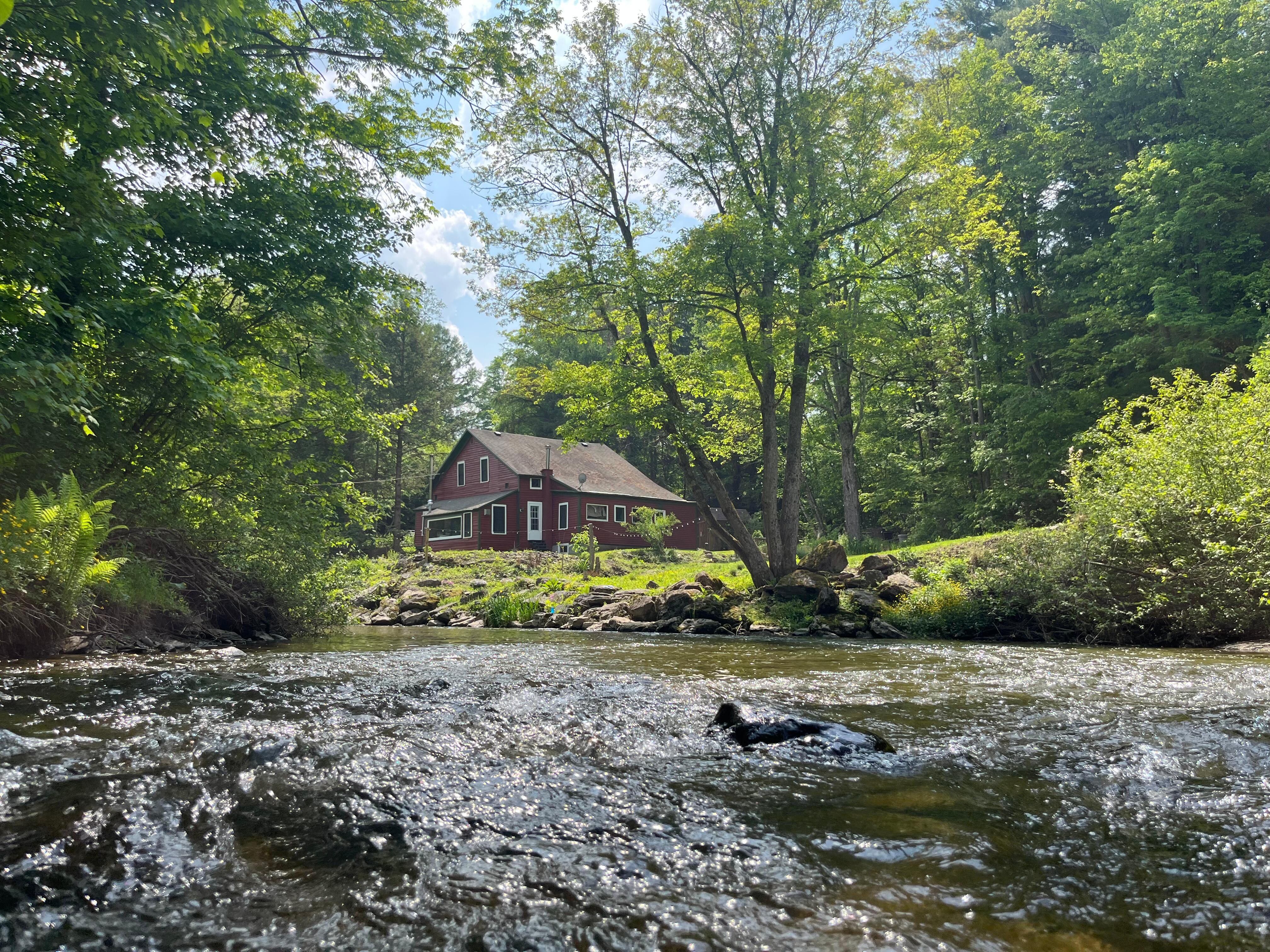 View of the Mill while swimming