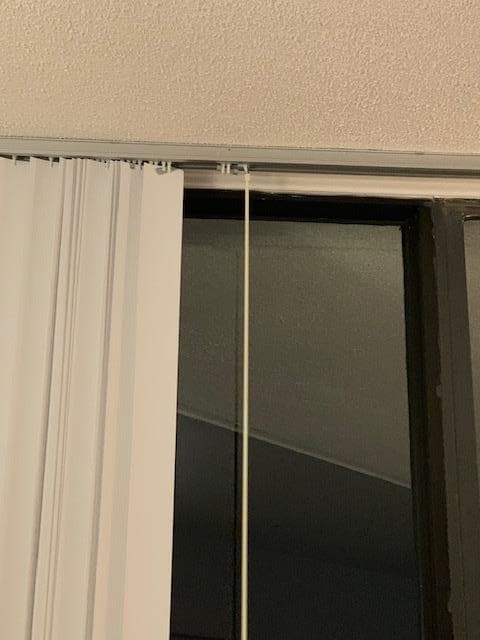 Living Room blinds before repair