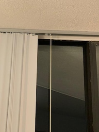 Living Room blinds before repair