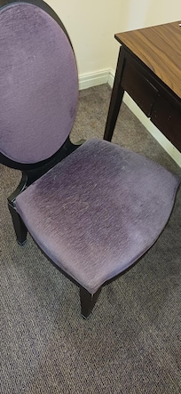 All seating stained and dirty
