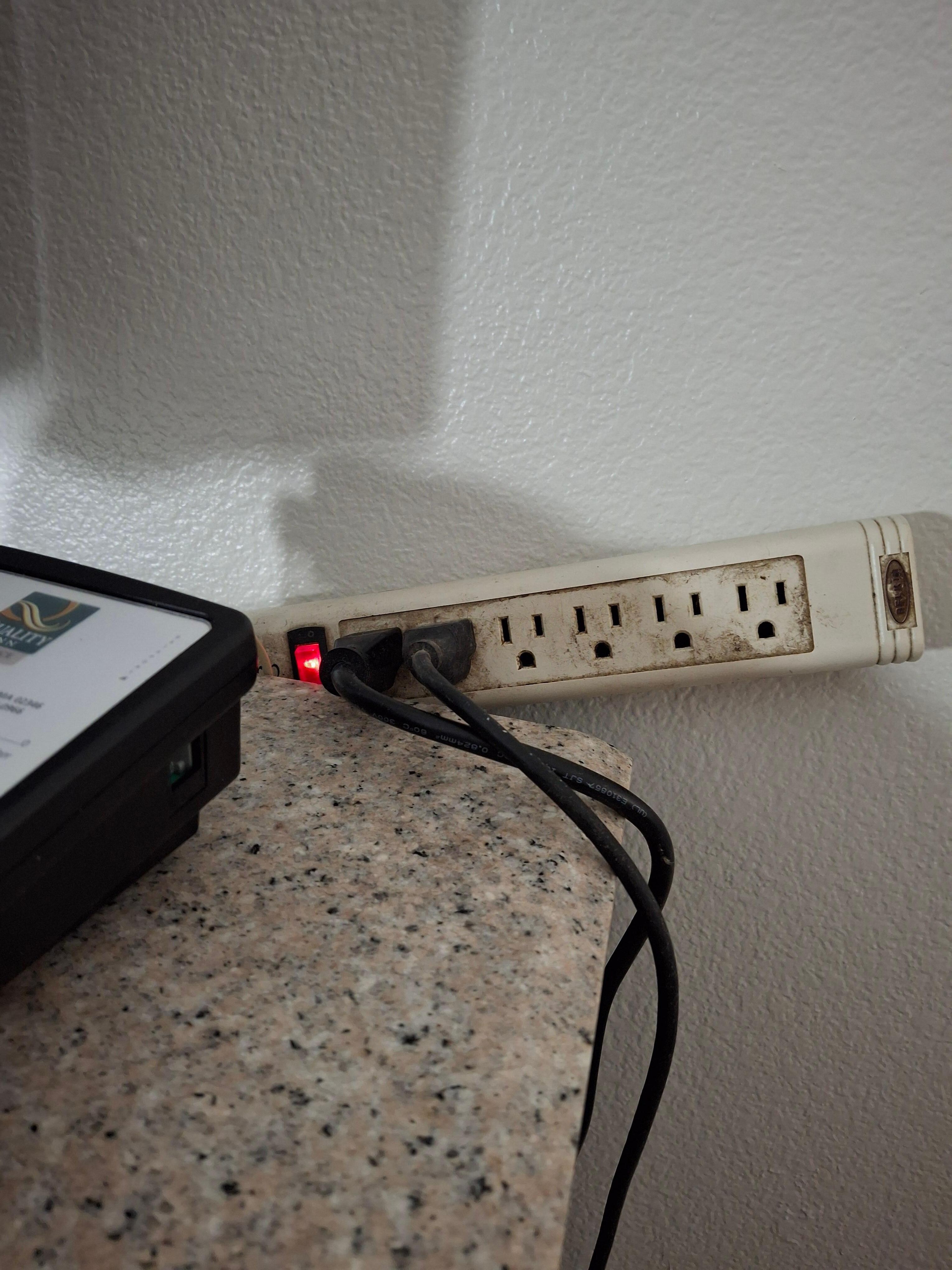 See how dirty the outlet is.