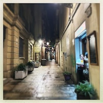 A street behind hotel.