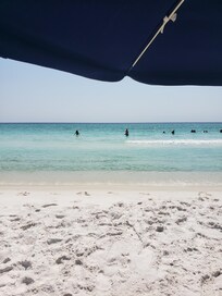 View from beach chair in front of condo.
