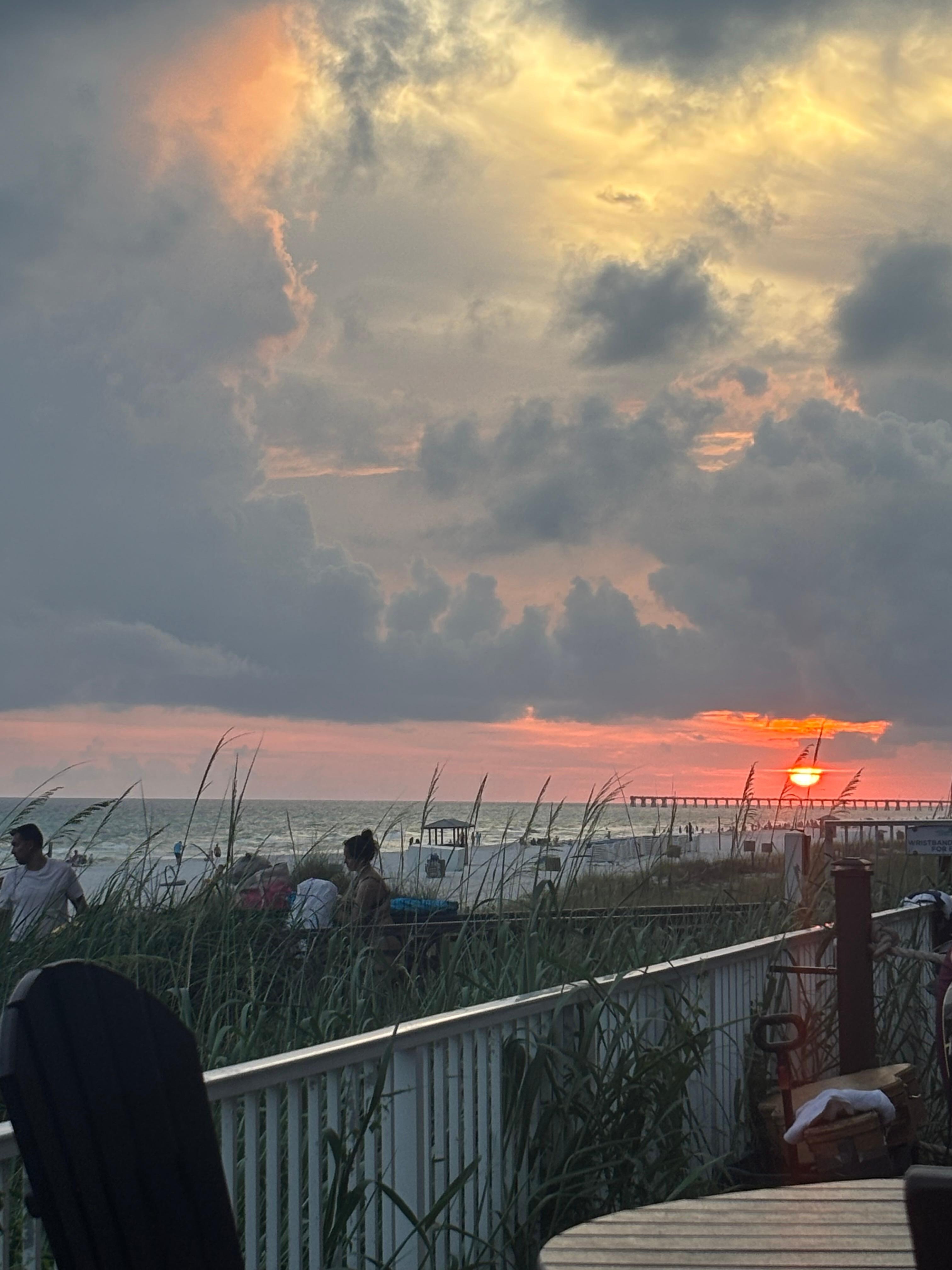 Sunset view from the bar