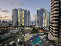 View of ocean and facilities from our room.