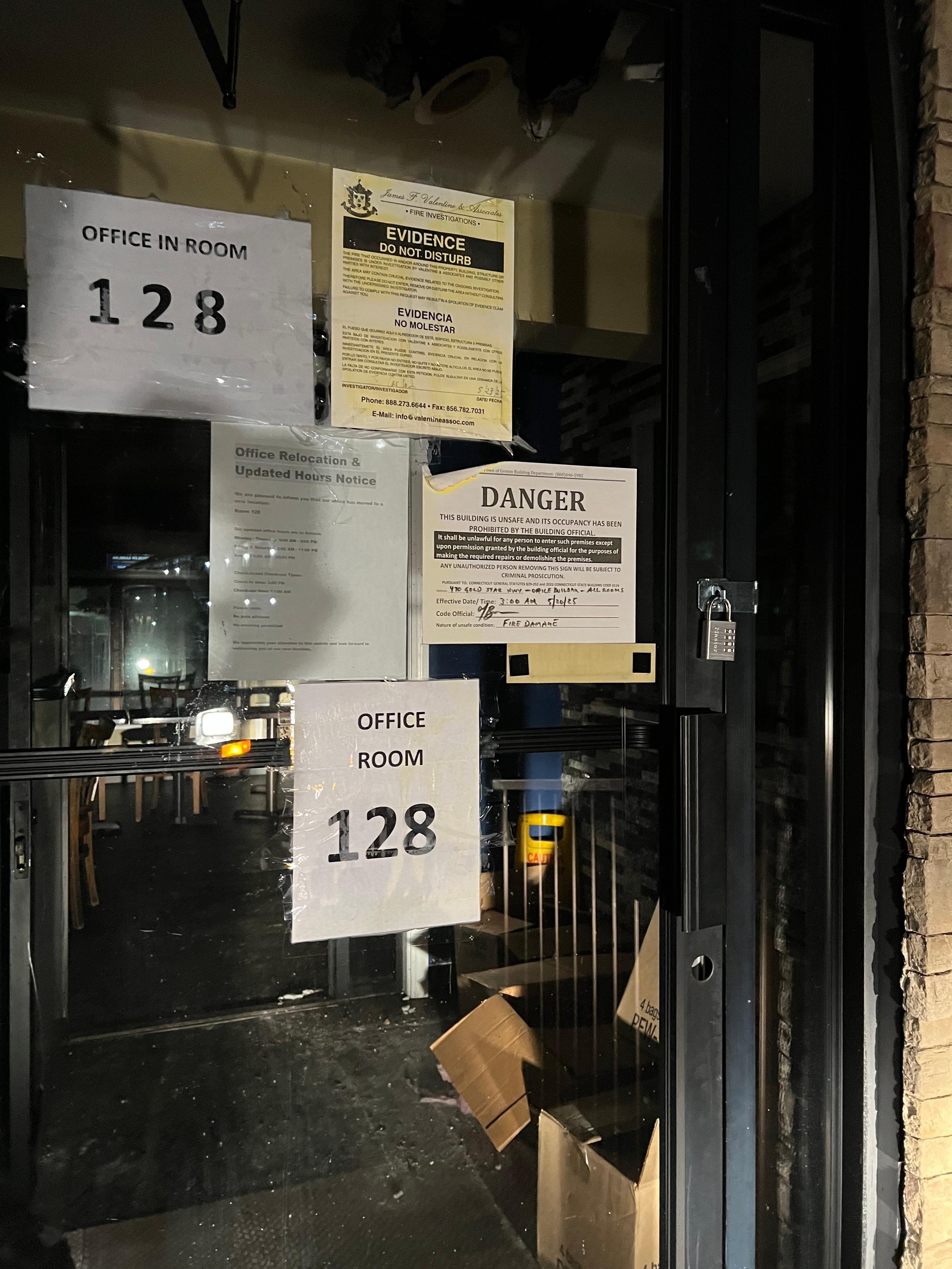 The door of the registration office!  