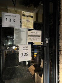 The door of the registration office!