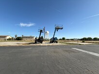 Equipment. Seems abandoned. No work taking place.