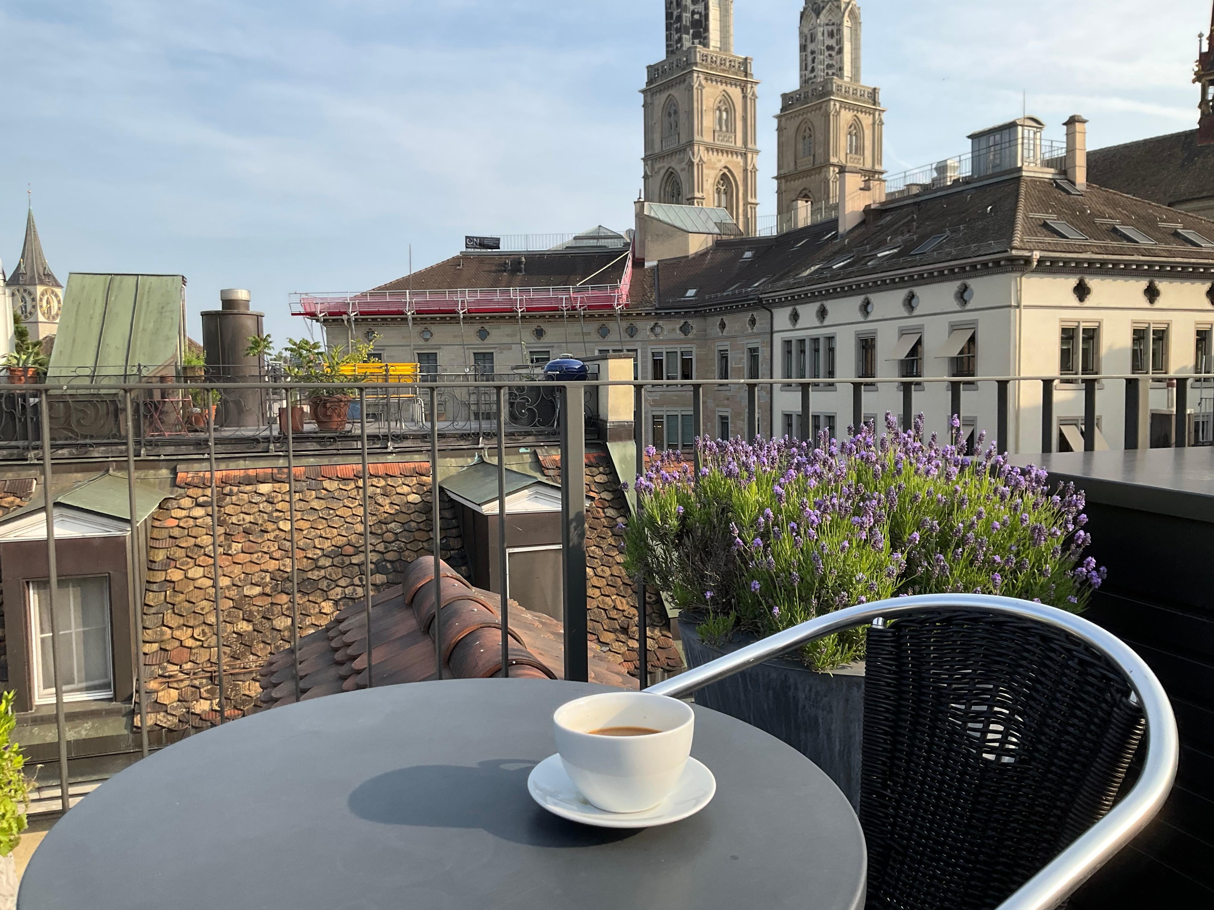 Terrace facing the Grossmunster Church