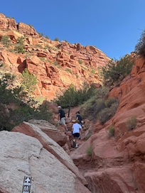 Moderate hike easy walking distance from the house