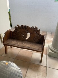 Bench outside our suit#2