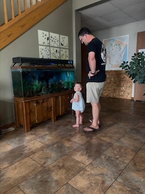 Fish aquarium/ lobby area