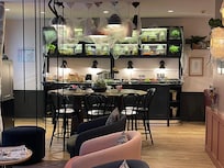 Reception and breakfast area.