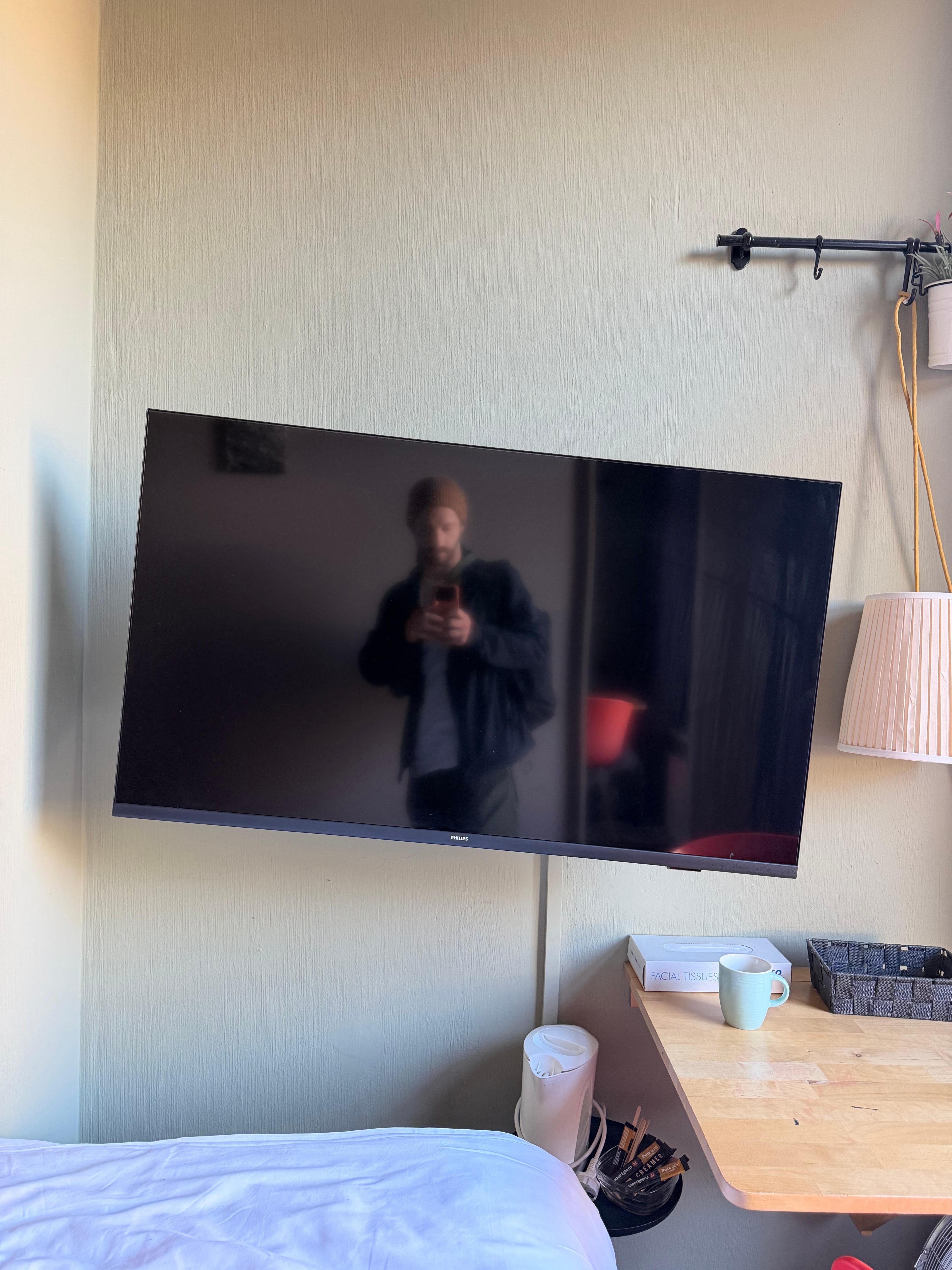 And a lopsided tv which I didn’t use much.