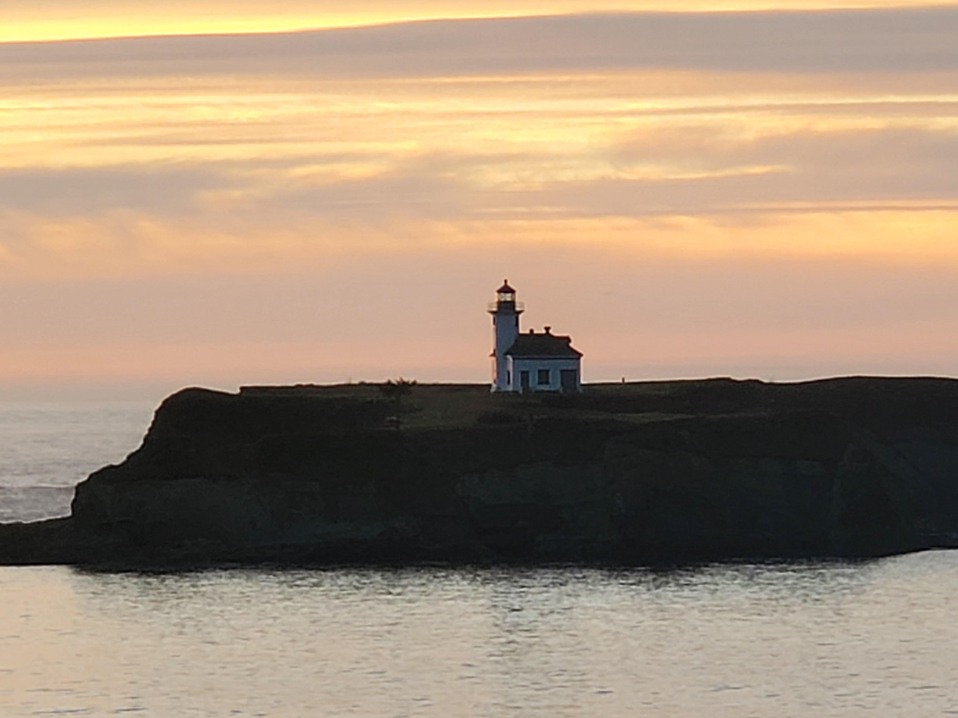 Lighthouse view from backyard.