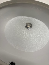 Clogged sink (only have video of bathtubs nasty clogged drain but I can’t upload videos)