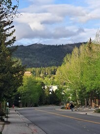 view from road front of condo