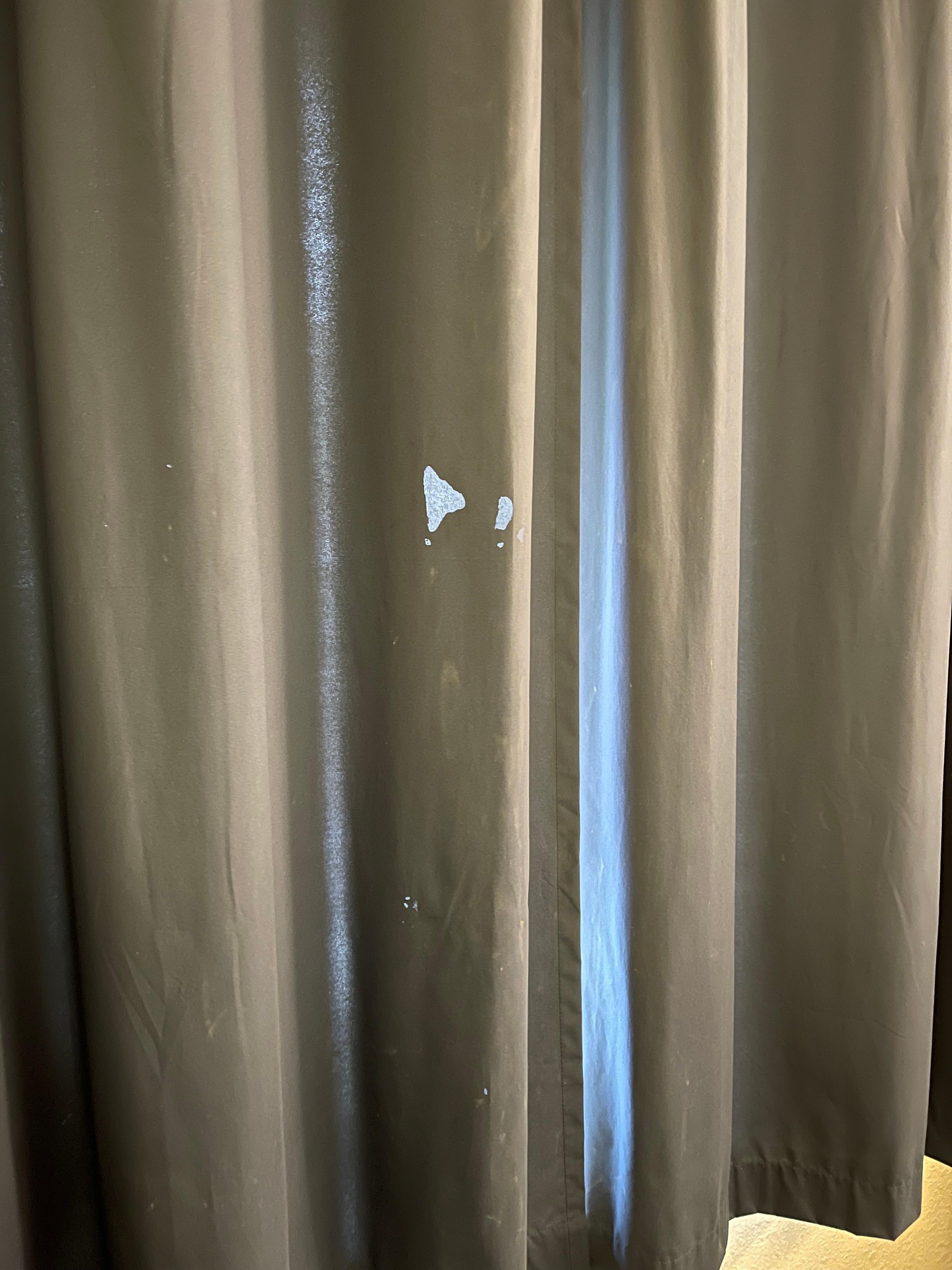 Curtain with holes