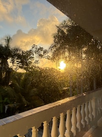 Sunset from master room balcony.