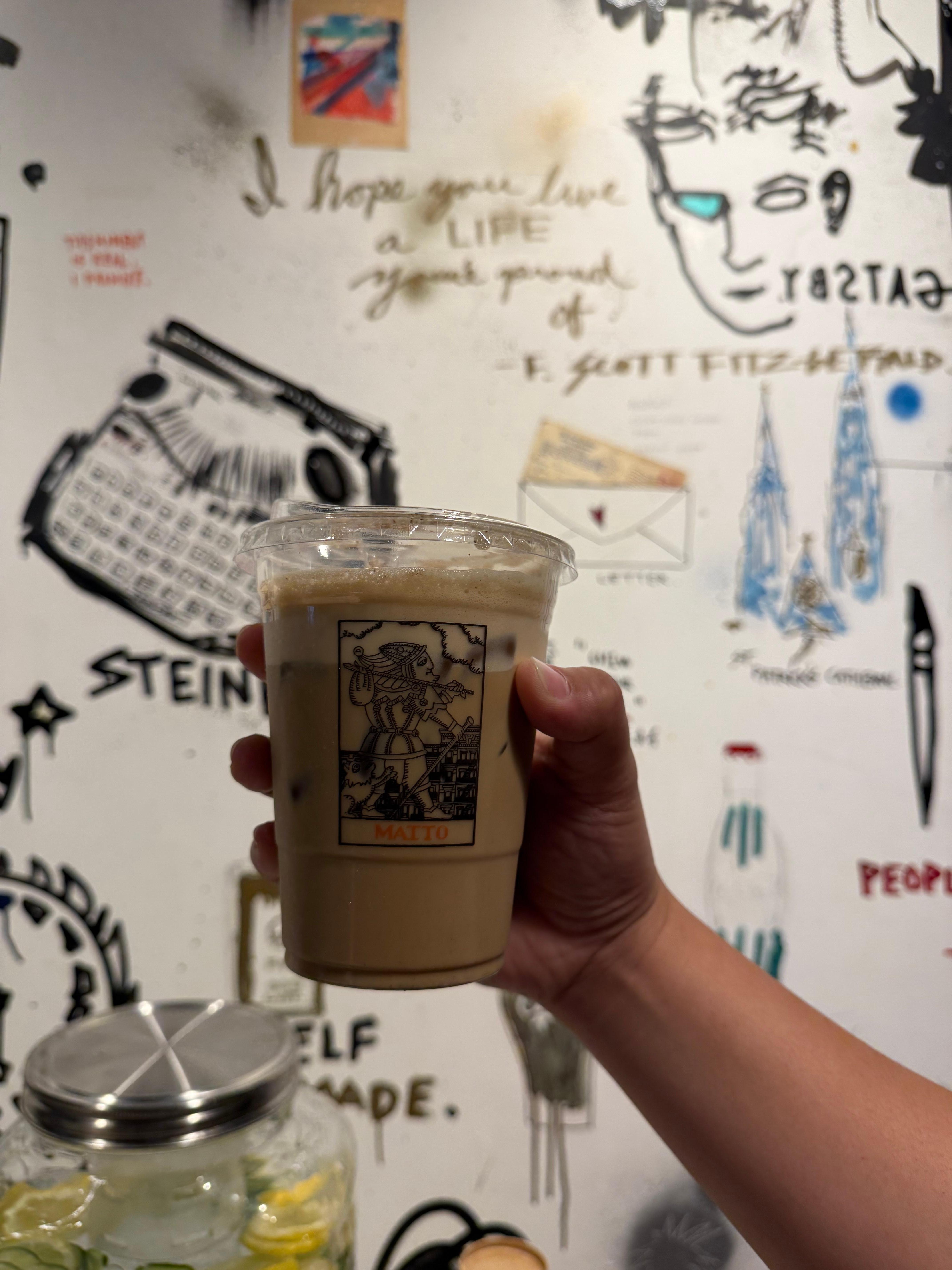 Iced coffee from the cafe next door!