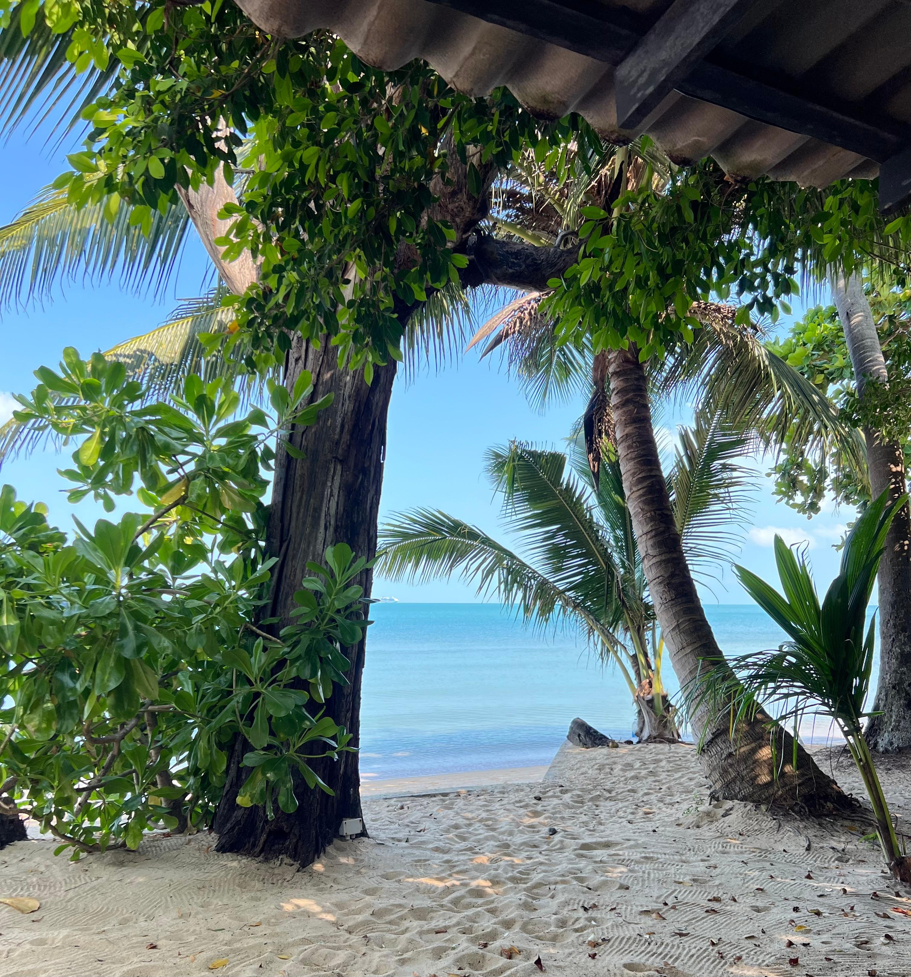 Strand direkt vor dem Bungalow