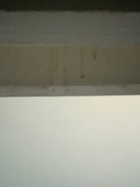 Puke on the bed steps