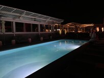 View from hot tub in the evening