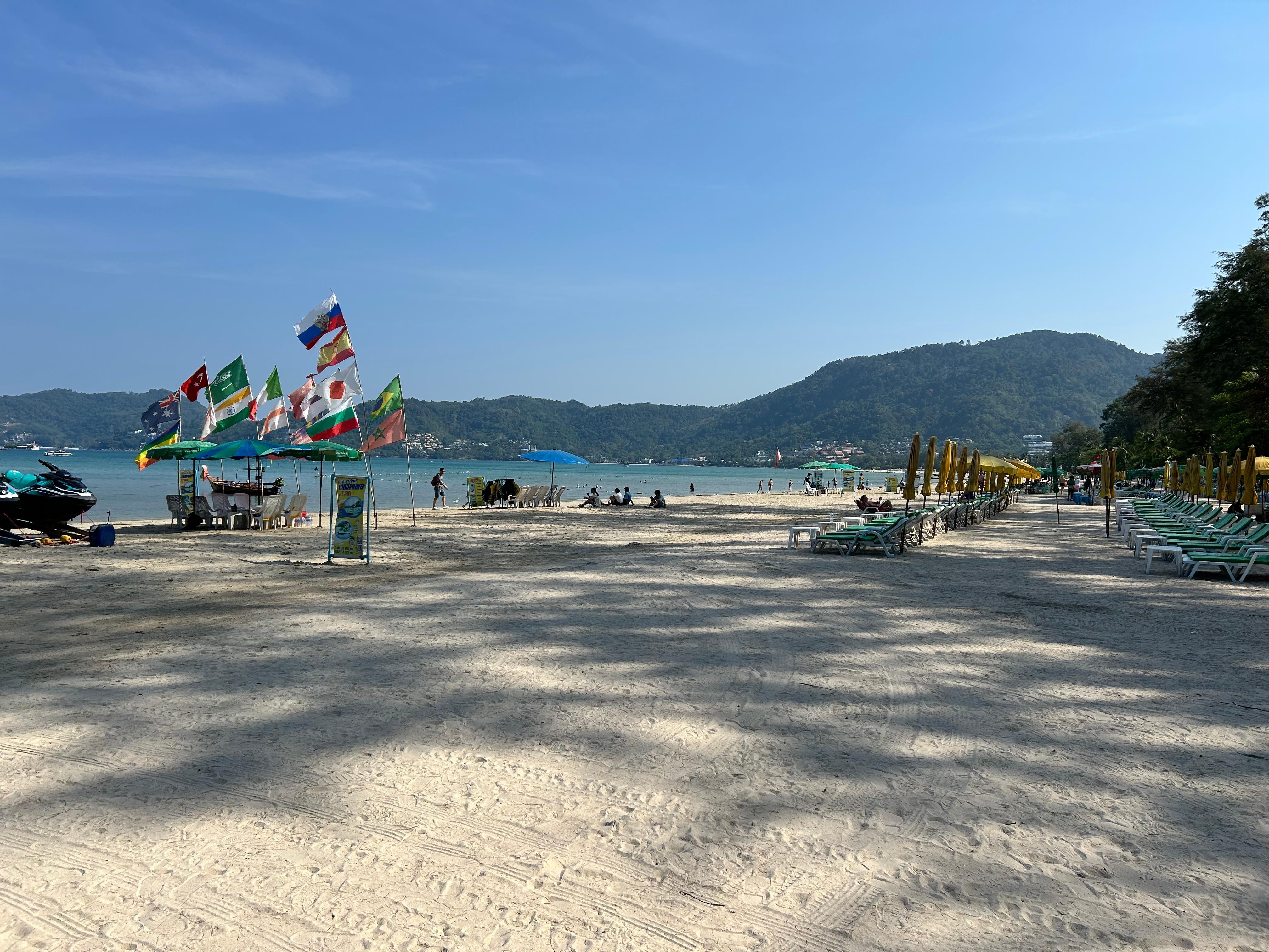 Beach is across the street