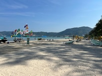 Beach is across the street