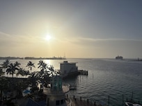 View from our 5th floor balcony