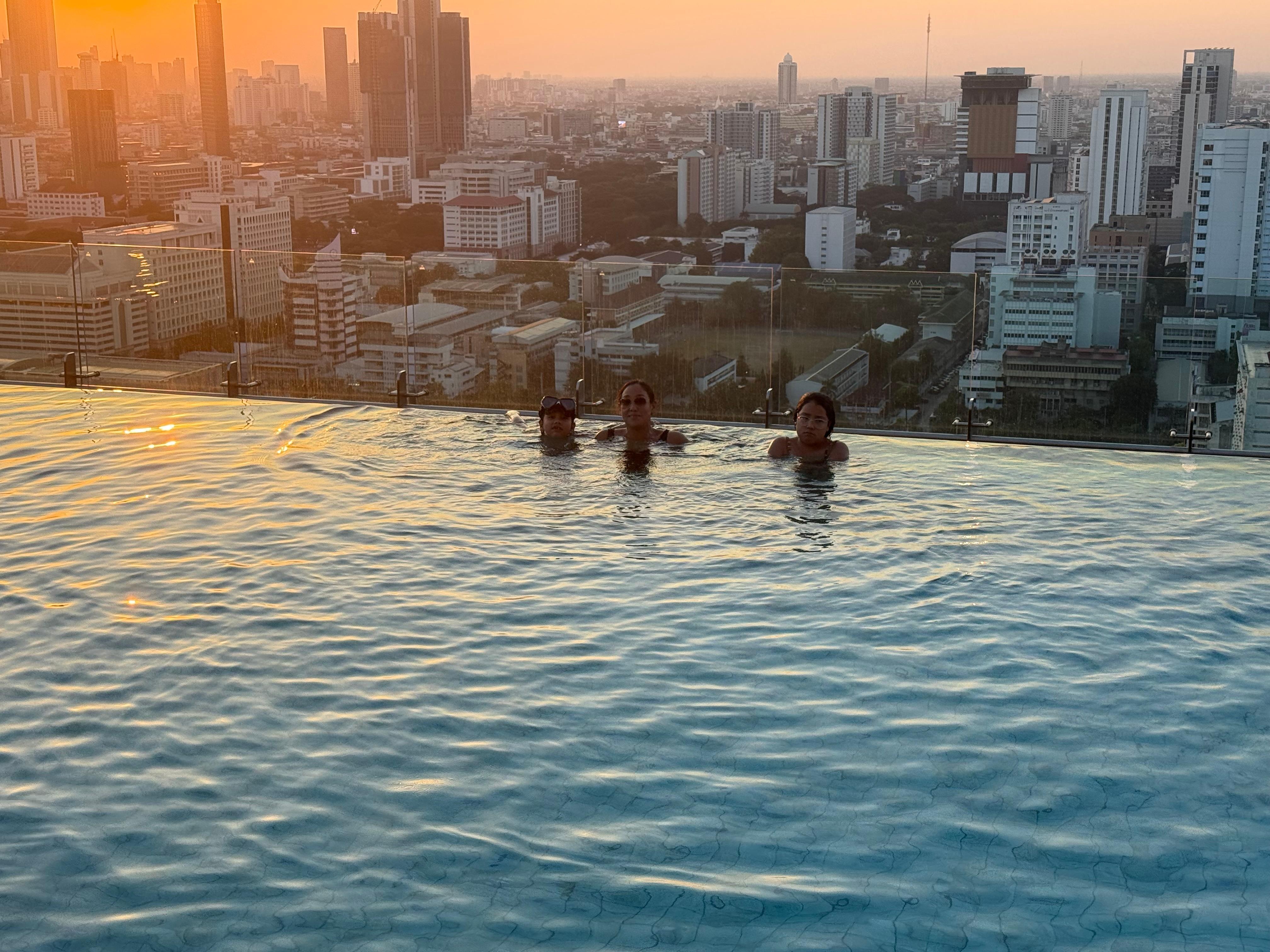 The beautiful breath taking views from the swimming pool. 