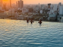 The beautiful breath taking views from the swimming pool.