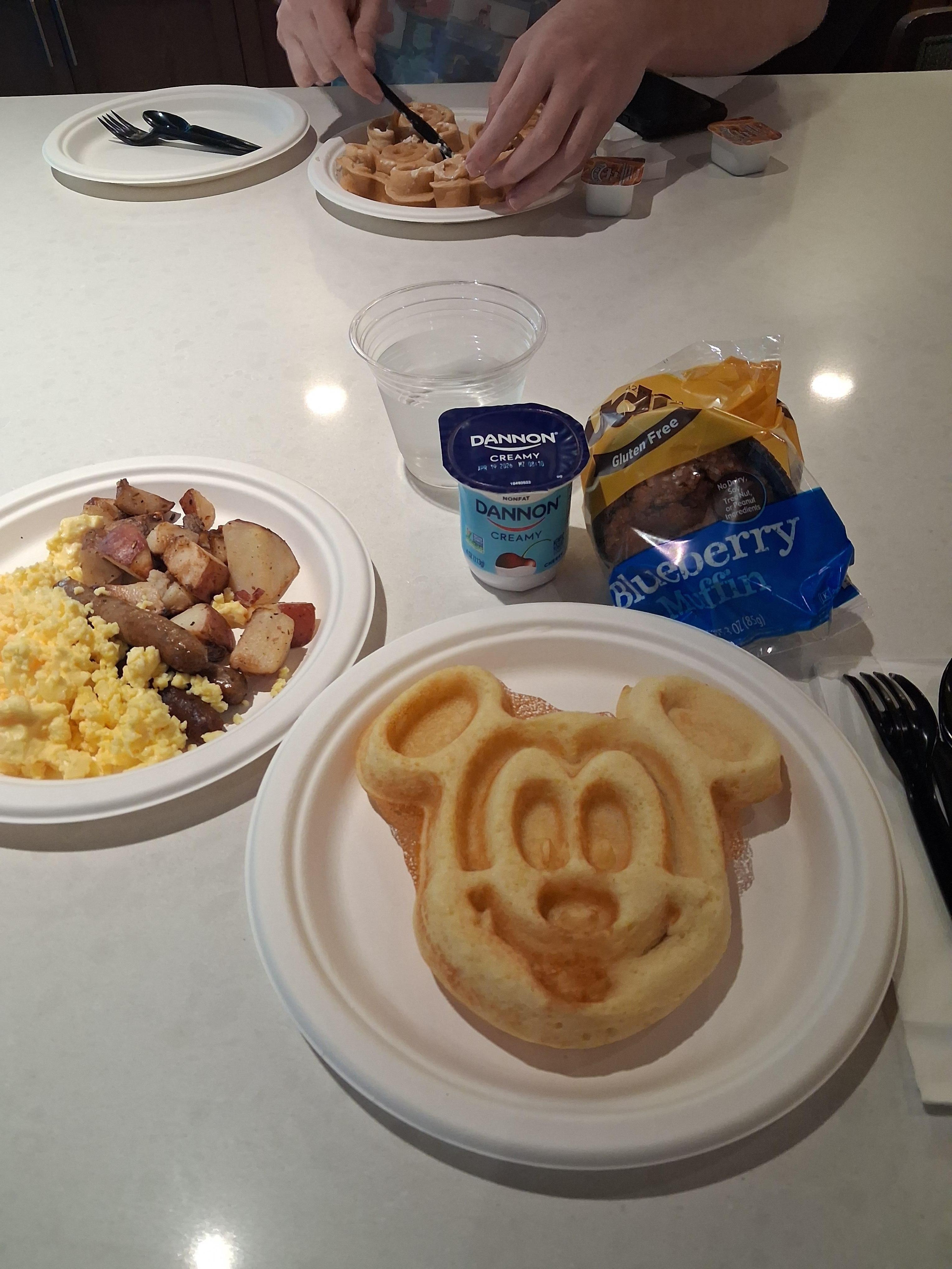 Gluten free waffles with a dedicated waffle maker!