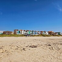View of condo from the beach